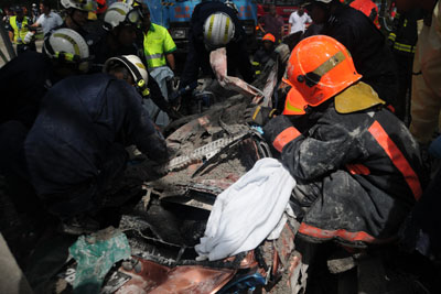 <p>SCDF rescuers at work</p>