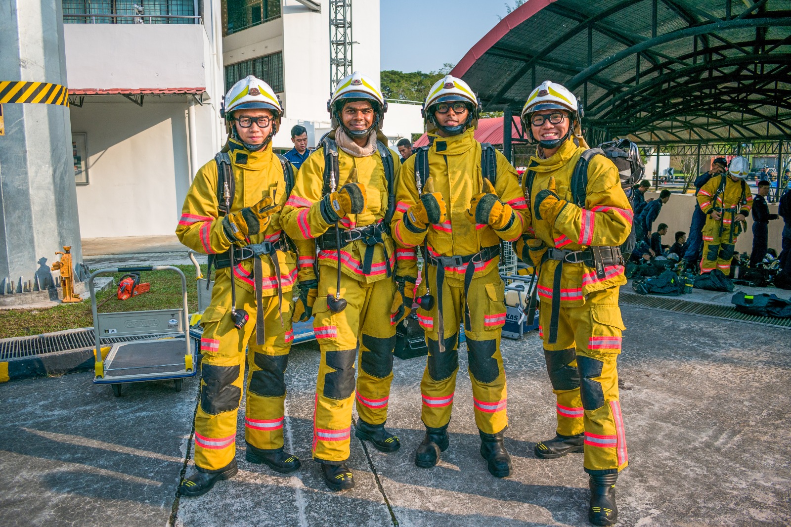 LTA Samir (2nd from left) with his course mates from the 20th RCC