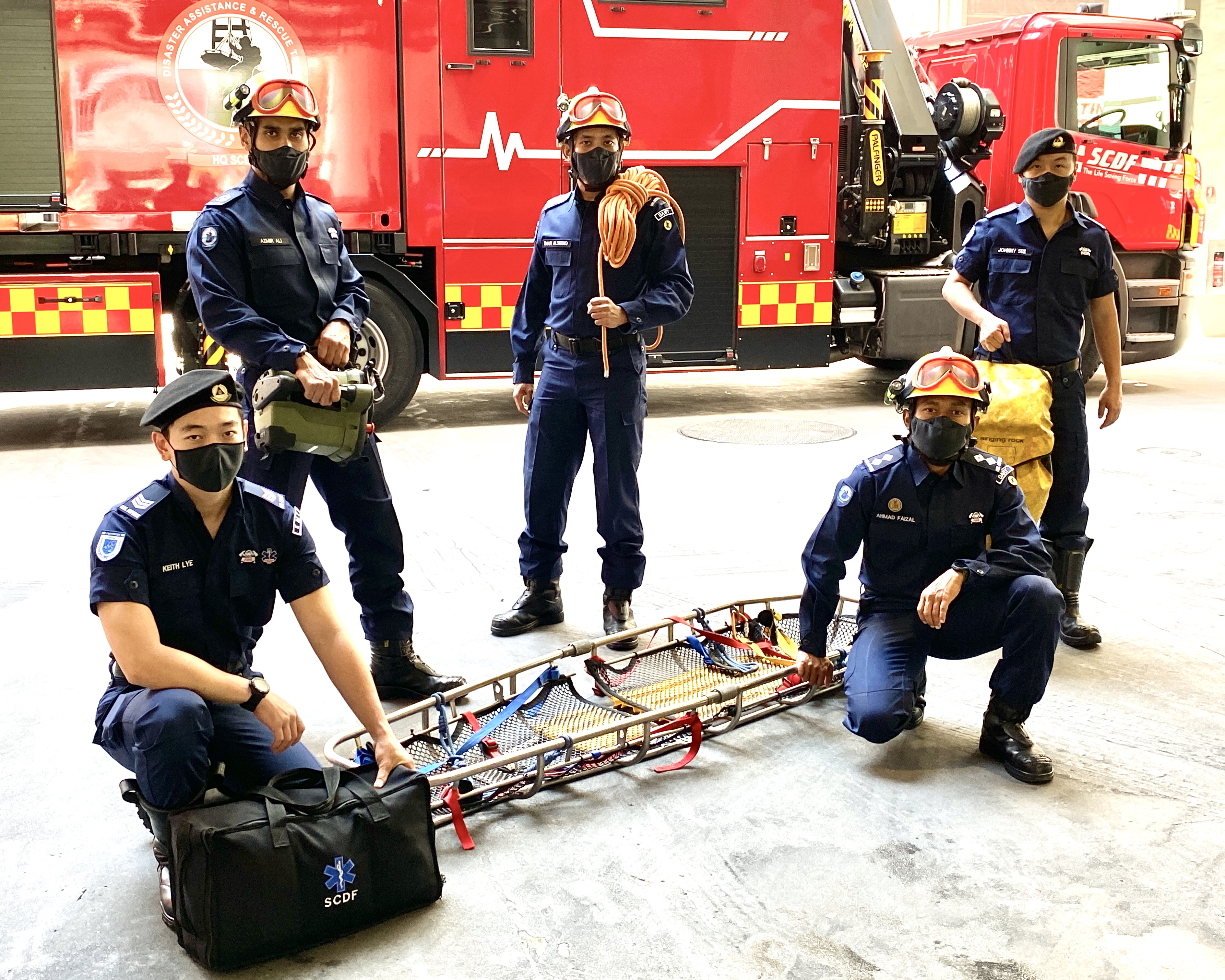 The core team of rescuers