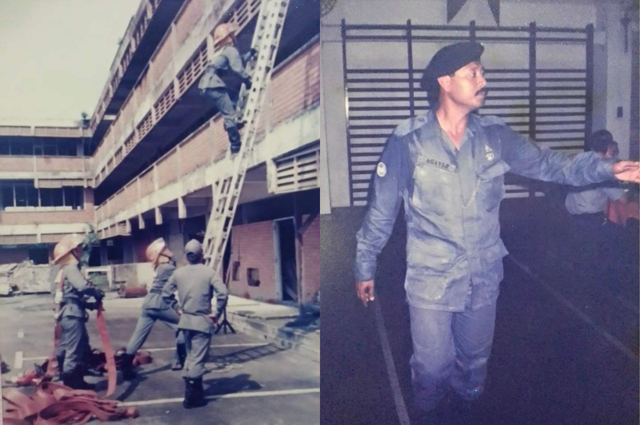 Encik Agayle conducting training