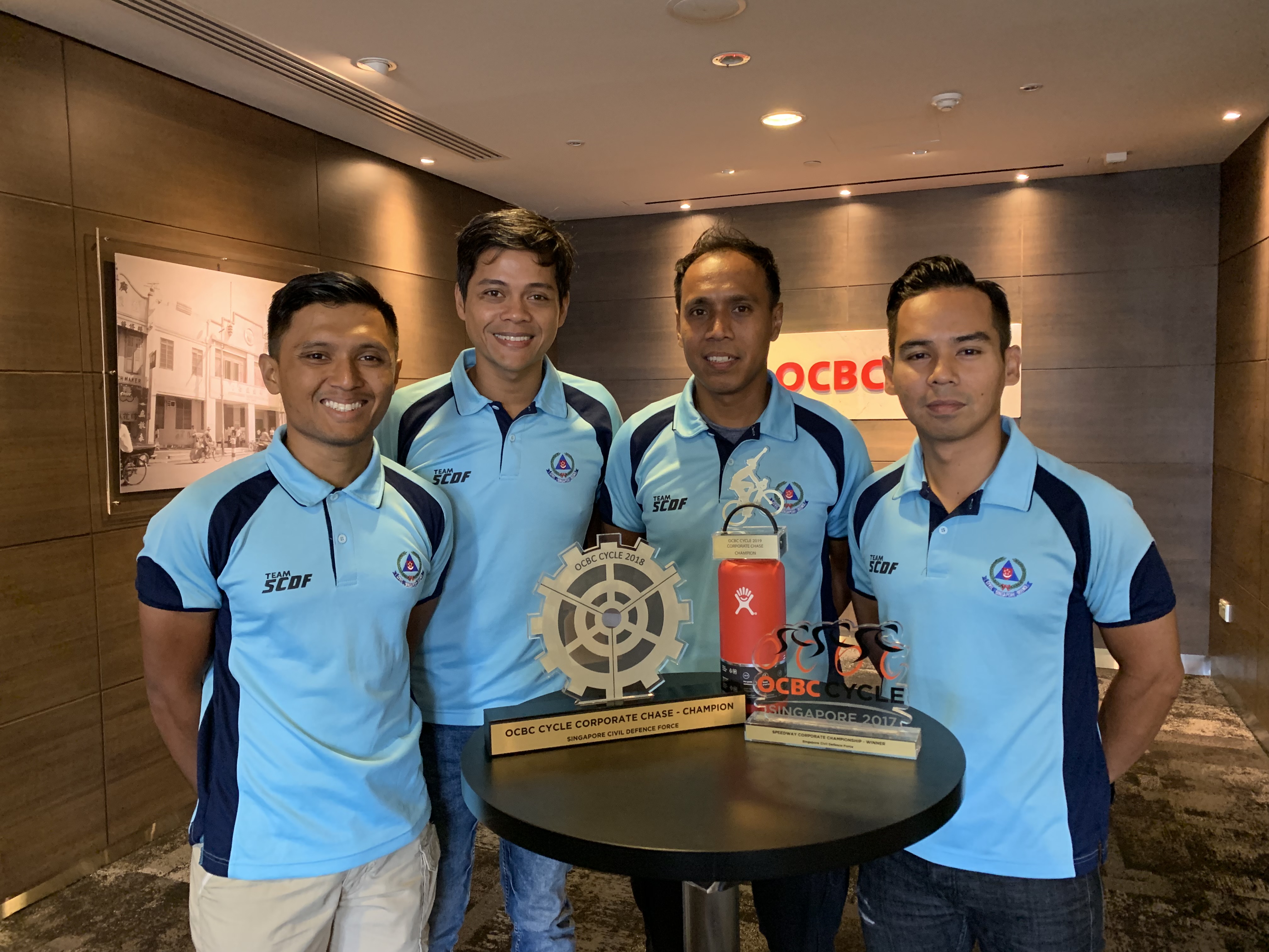 Champions for OCBC Cycle Speedway Challenge 2017 and OCBC Cycle Corporate Chase Challenge