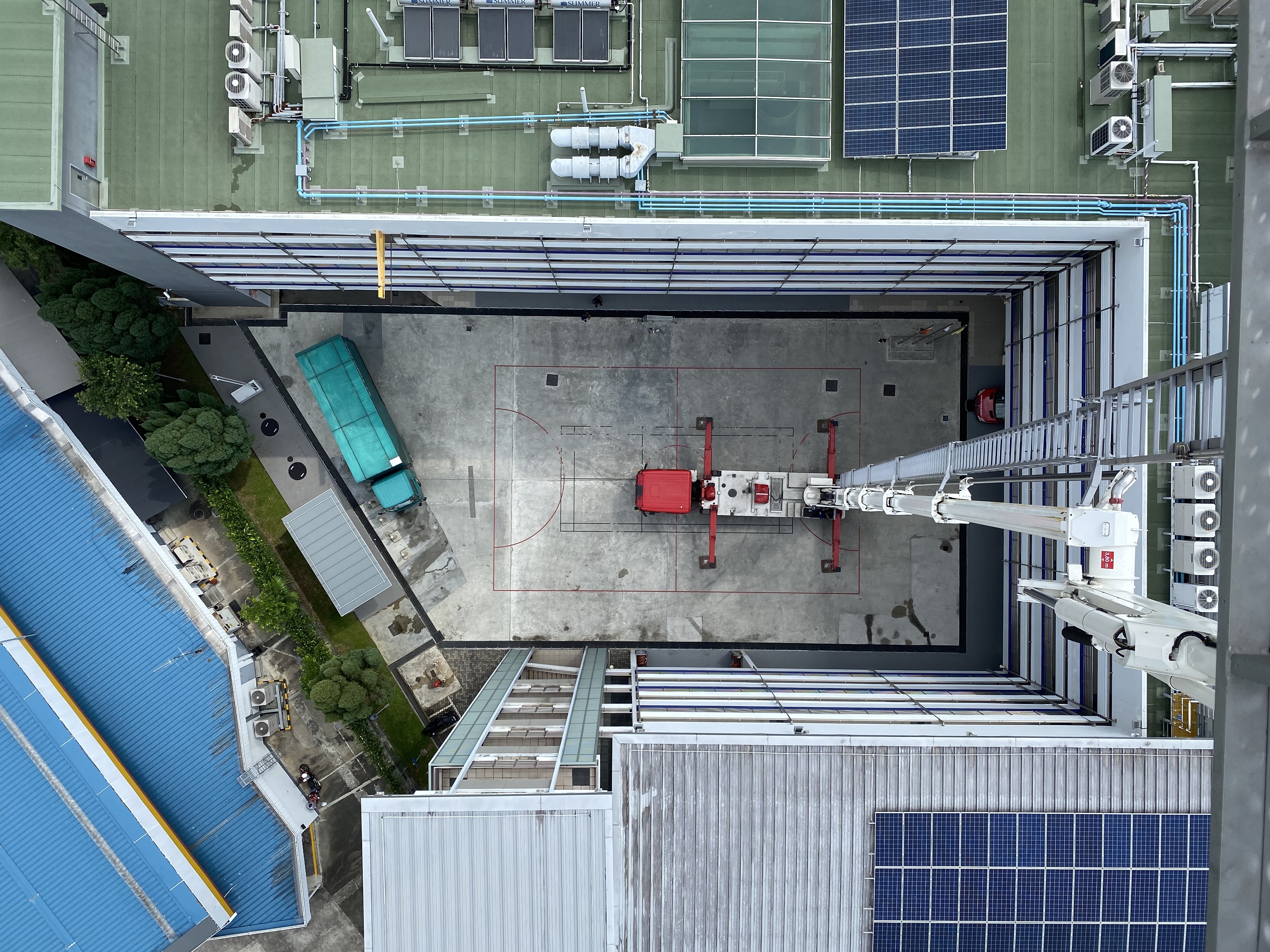 An aerial view from the highest point of the CPL60.