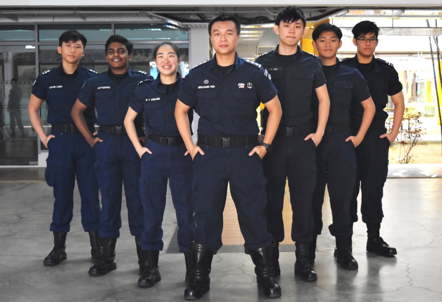 Benjamin Peh and his fellow NCDCC(KCPSS Unit) Volunteers