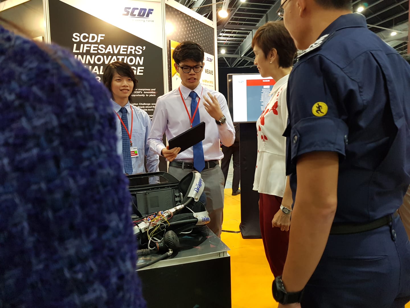 Presenting to Ms Josephine Teo during the SCDF Inno Chal 2018 Presenting to Ms Josephine Teo during the SCDF Inno Chal 2018