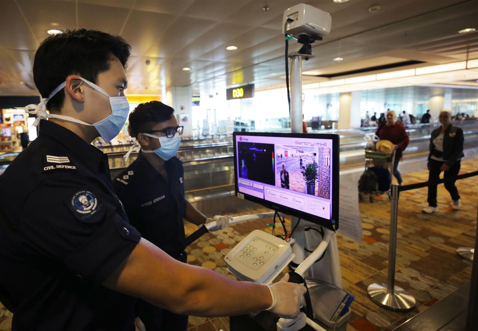 Changi Airport Temp Screening Changi Airport Temp Screening