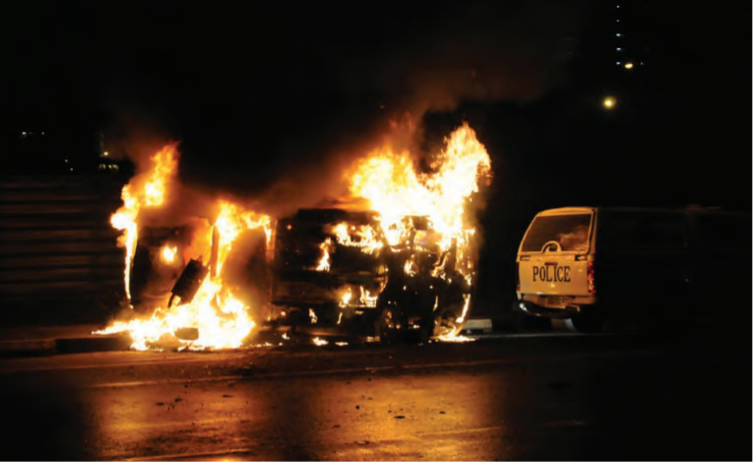 Scenes from the Little India Riot in 2013