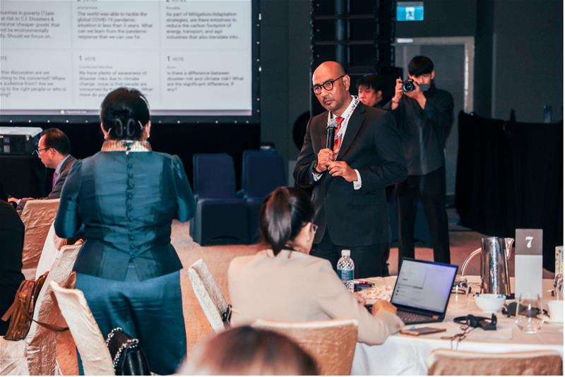 Mr Said Faisal, Founder and CEO of Nexus Resilience Group, engaging the delegates during a presentation